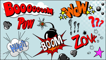 Explosin de dibujos animados patrn 04 - vector de material