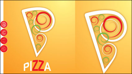 La caricatura pizza03-Vector