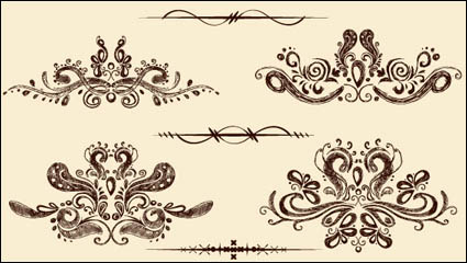 De estilo europeo encaje patrn 03 - vector de material