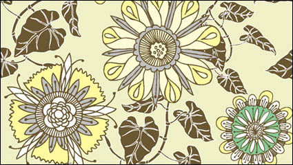 Patrones de flores 05 - vector de material