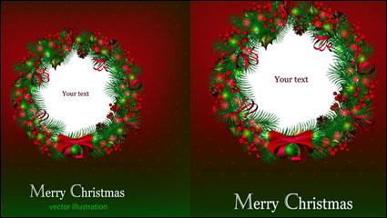 Hermoso fondo de Navidad 02 - vector de material