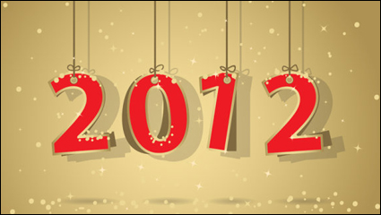 2012 WordArt fondo 04 - vector de material