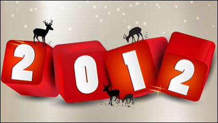 Una hermosa Navidad elementos de fondo 04 - vector de material