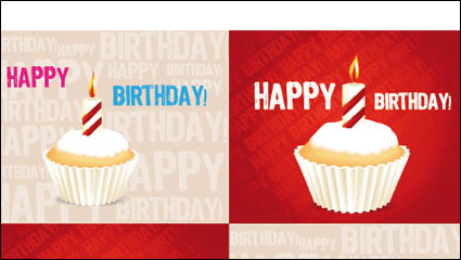 Torta de cumpleaños 04 - vector de material