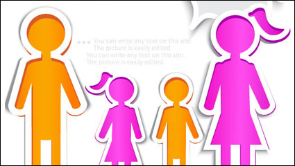 Cartoon etiqueta fondo 02 - vector de material