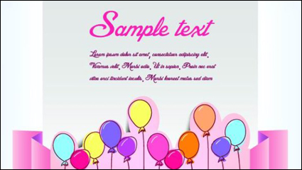 Clip estilo de texto de la plantilla vector material -5