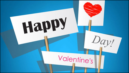 Elementos de las etiquetas de San Valentn 08 - vector de material