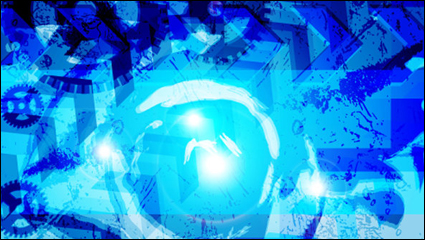 La tecnologa de fondo brillante figura. 05 - vector de material