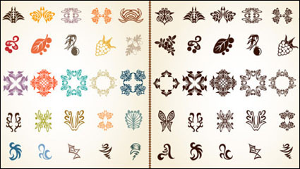 Exquisito patrn de encaje 02 - vector de material
