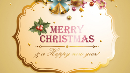 Navidad elementos de fondo 05 - vector de material