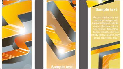 Tendencia marcador tarjeta de 02 - vector de material