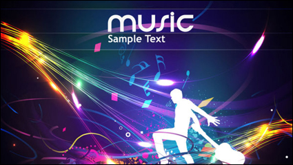 Brillante fondo dinmico 04 - vector de material