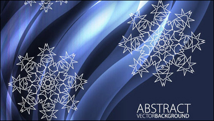 Hermoso copo de nieve de fondo de 03 - vector de material