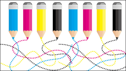 CMYK color 03 - vector de material
