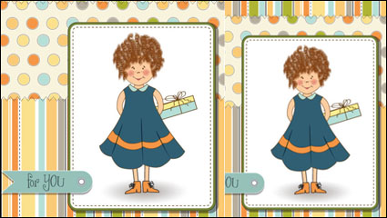 Ilustracin de dibujos animados lindo de 03 - vector de material