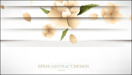 Persianas creativo estilo floral material de vectores de fondo