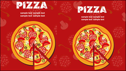 Pizza Illustrator 05 - vector de material