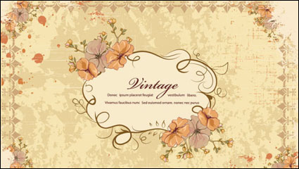 Retro patrn de fondo 01 - vector de material