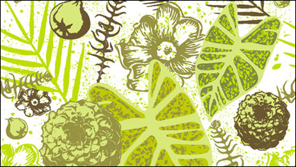 Patrones de flores 04 - vector de material