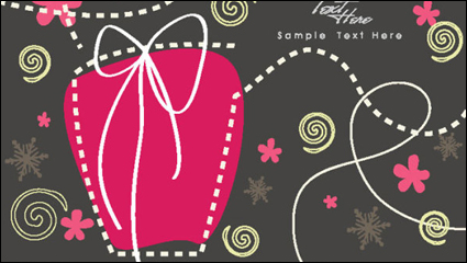 Caricatura de Navidad de fondo 03 - vector de material