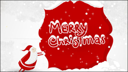 Una hermosa Navidad ilustrador 01 - vector de material