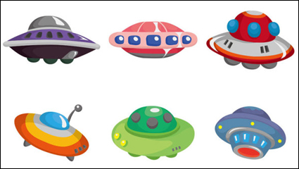 Cartoon OVNI 01 - vector de material