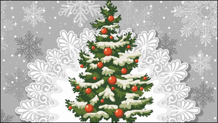 Hermoso fondo de Navidad 03 - vector de material