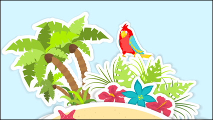 Tarjeta Pop-up lindo 02 - vector de material