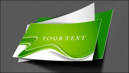 Modelo de la tarjeta de Trend 03 - vector de material