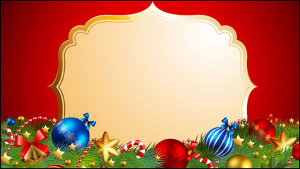 Hermoso fondo de Navidad 01 - vector de material