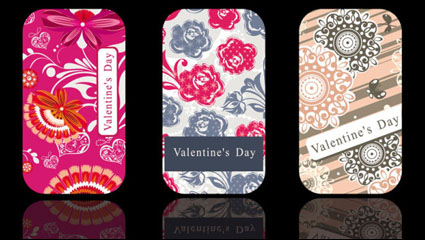 Tarjeta de San Valentn 02 - vector de material