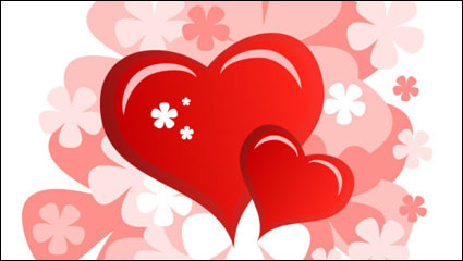 En forma de corazn tarjeta del da de San Valentn 06 - vector de material