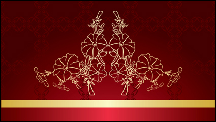 Fondo rojo hermoso 02 - vector de material