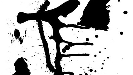 Manchas de tinta splash 05 - vector de material