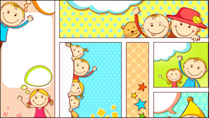 Ilustracin de dibujos animados vector de material banner