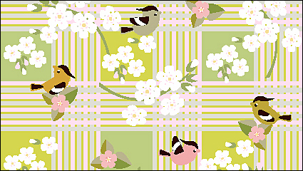 Patrones de dibujos animados 04 - vector de material