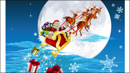 Cute Santa Claus ilustrador 05 - vector de material