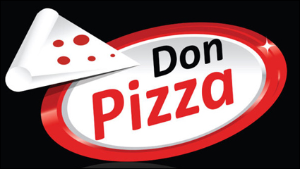 Pizza de la historieta de 02 - vector de material