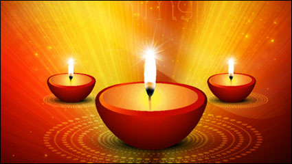New Year Candle 01 - vector de material