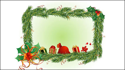 Navidad frontera elemento 02 - vector de material