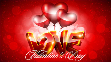 Fancy Valentine fondo 04 - vector de material