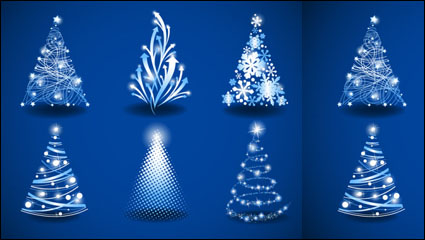 Árbol de Navidad de lujo 03 - vector de material