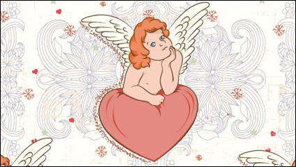 Ángel ilustrador 03 - vector de material