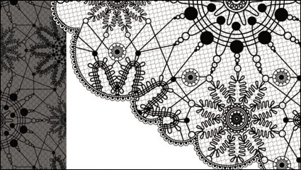 Patrones en blanco y negro 03 - vector de material