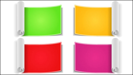 Exquisito bandera 04 - vector de material