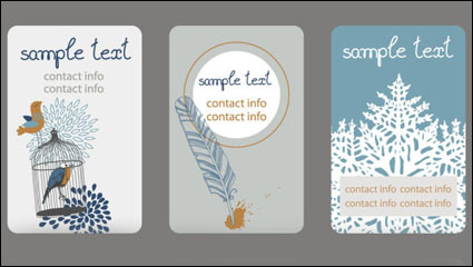Tarjeta de Illustrator 03 - vector de material