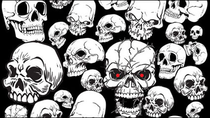 El horror avatar crneo 02 - vector de material