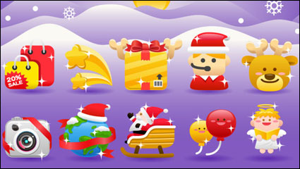 Christmas material del festival 04 - vector de material