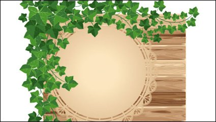 Etiqueta de madera exquisita 03 - vector de material
