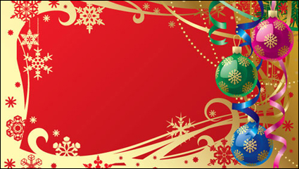 Gorgeous Navidad de fondo 01 - vector de material